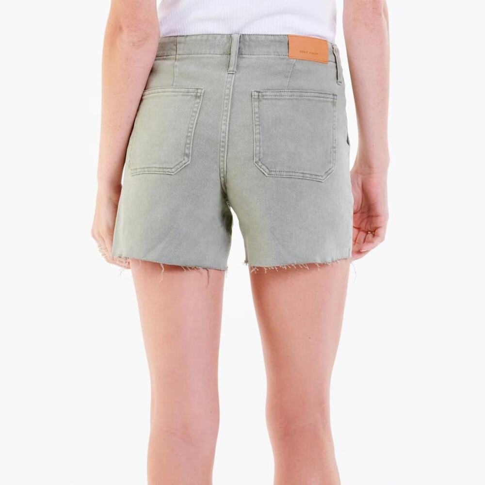 Dear John | Julian Desert Sage Green High Rise Cut Off Cargo Shorts